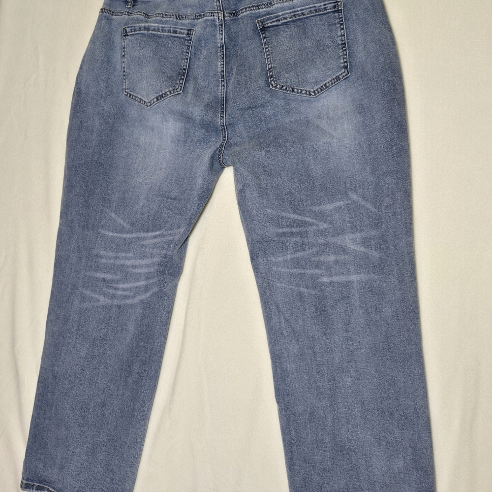 Flamingals 4XL High Rise Distressed Stretch Jeans NWT - Picture 3 of 5